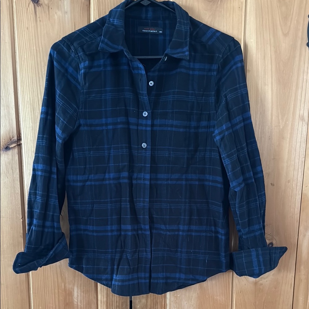 NWOT Flannel Plaid Equipment Shirt